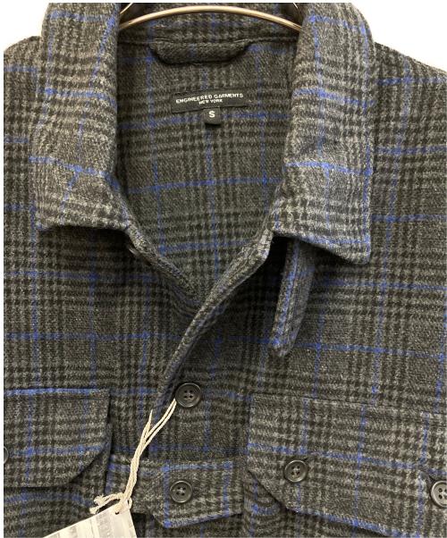 Engineered Garments（エンジニアド ガーメンツ）Engineered Garments (エンジニアド ガーメンツ) EXPLORER SHIRT JACKET – POLY WOOL GLEN PLAID ネイビー×グレー サイズ:S 未使用品の古着・服飾アイテム