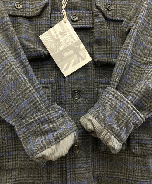 Engineered Garments（エンジニアド ガーメンツ）Engineered Garments (エンジニアド ガーメンツ) EXPLORER SHIRT JACKET – POLY WOOL GLEN PLAID ネイビー×グレー サイズ:S 未使用品の古着・服飾アイテム