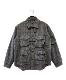 Engineered Garments（エンジニアド ガーメンツ）の古着「EXPLORER SHIRT JACKET – POLY WOOL GLEN PLAID」｜グレー