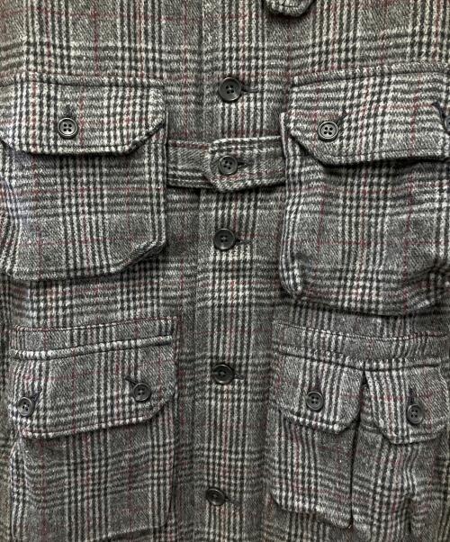 Engineered Garments（エンジニアド ガーメンツ）Engineered Garments (エンジニアド ガーメンツ) EXPLORER SHIRT JACKET – POLY WOOL GLEN PLAID グレー サイズ:S 未使用品の古着・服飾アイテム