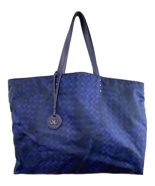 BOTTEGA VENETA（ボッテガベネタ）BOTTEGA VENETA (ボッテガベネタ) トートバッグ ネイビーの古着・服飾アイテム