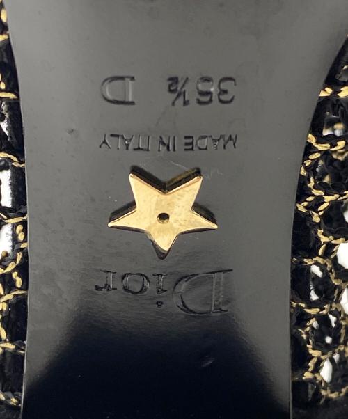 Christian Dior（クリスチャン ディオール）Christian Dior (クリスチャン ディオール) メッシュレースアップブーツ ブラック サイズ:36 1/2の古着・服飾アイテム