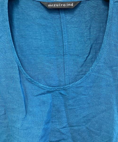 mizuiro-ind（ミズイロインド）mizuiro-ind (ミズイロインド) 半袖ワンピース ブルー サイズ:不明の古着・服飾アイテム