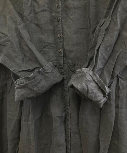 nest Robe（ネストローブ）nest Robe (ネストローブ) 長袖ワンピース ブラック サイズ:Fの古着・服飾アイテム