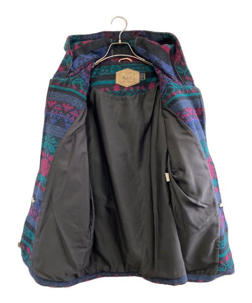 WOOLRICH（ウールリッチ）WOOLRICH (ウールリッチ) ブランケットコート ネイビー サイズ:Lの古着・服飾アイテム