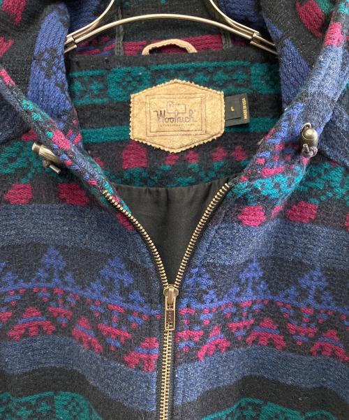 WOOLRICH（ウールリッチ）WOOLRICH (ウールリッチ) ブランケットコート ネイビー サイズ:Lの古着・服飾アイテム