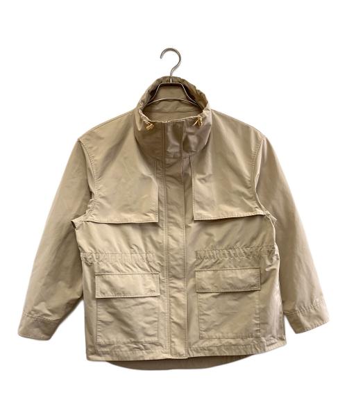 23区（ニジュウサンク）23区 (ニジュウサンク) スタンドカラージャケット ベージュ サイズ:38の古着・服飾アイテム