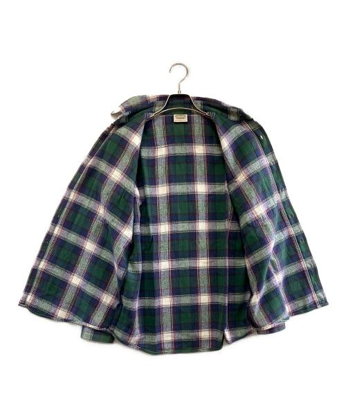 FIVE BROTHER（ファイブブラザー）FIVE BROTHER (ファイブブラザー) 長袖シャツ ネイビー×グリーン サイズ:Lの古着・服飾アイテム