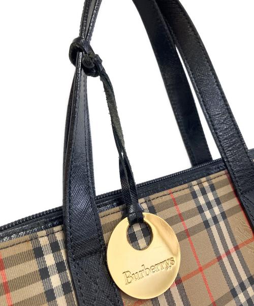 Burberry's（バーバリーズ）Burberry's (バーバリーズ) ハンドバッグ ブラウンの古着・服飾アイテム