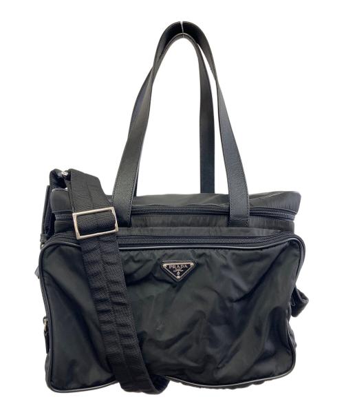 PRADA（プラダ）PRADA (プラダ) 2WAYバッグ ブラックの古着・服飾アイテム
