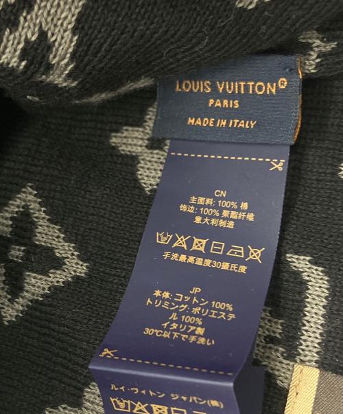 LOUIS VUITTON（ルイ ヴィトン）LOUIS VUITTON (ルイ ヴィトン) ビーニー LV フィット ブラックの古着・服飾アイテム