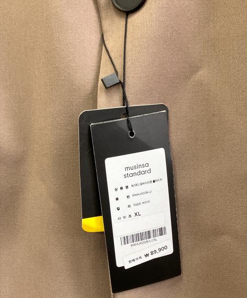 musinsa standard（ムシンサスタンダード）musinsa standard (ムシンサスタンダード) セットアップスーツ ベージュ サイズ:スーツ：XL　パンツ：34 未使用品の古着・服飾アイテム