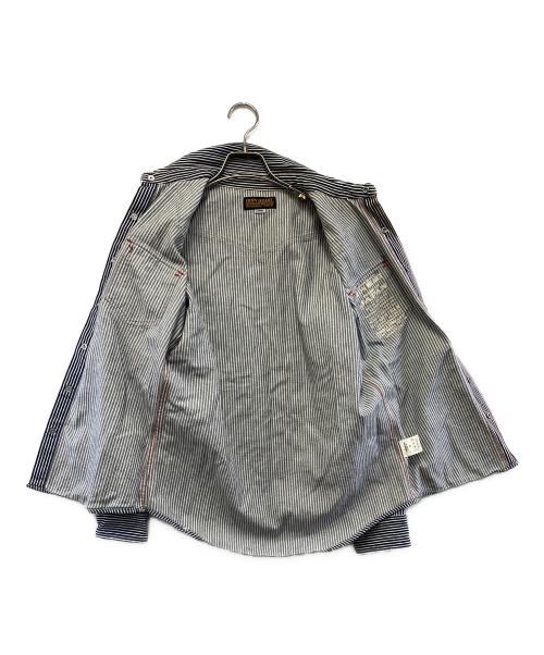 IRON HEART（アイアンハート）IRON HEART (アイアンハート) ヒッコリーウエスタンシャツ ネイビー サイズ:XSの古着・服飾アイテム