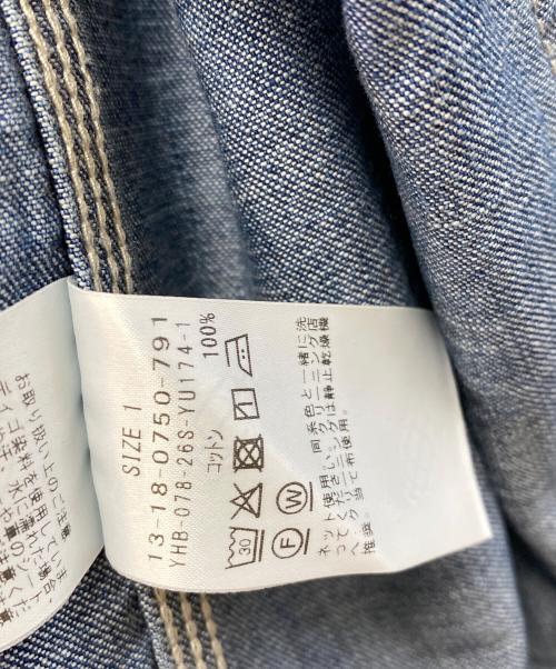 BEAMS BOY（ビームスボーイ）BEAMS BOY (ビームスボーイ) デニム カバーオール ショートスリーブ インディゴ サイズ:1の古着・服飾アイテム