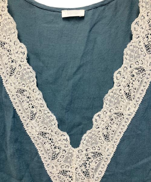 Heriter（エリテ）Heriter (エリテ) チュニック ブルー×ホワイト サイズ:38の古着・服飾アイテム