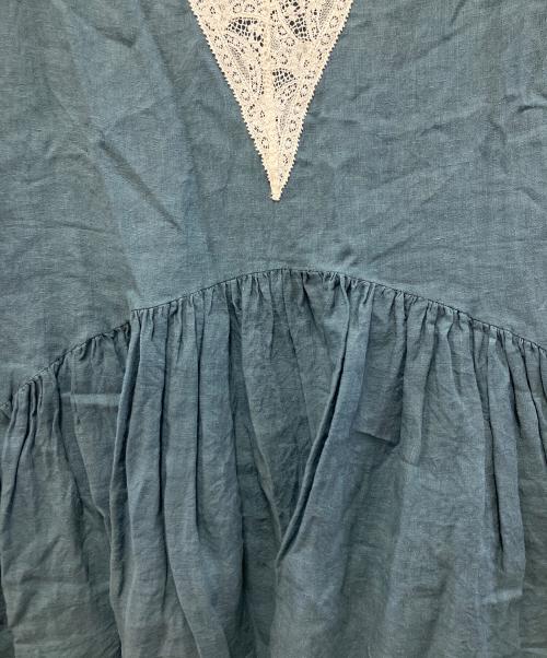 Heriter（エリテ）Heriter (エリテ) チュニック ブルー×ホワイト サイズ:38の古着・服飾アイテム