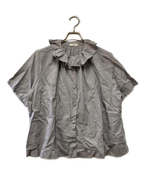 HAU（ハウ）HAU (ハウ) 半袖ブラウス グレー サイズ:Fの古着・服飾アイテム