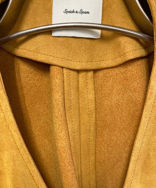 Spick and Span（スピック＆スパン）Spick and Span (スピック＆スパン) フェイクレザーノーカラージャケット ブラウン サイズ:不明の古着・服飾アイテム