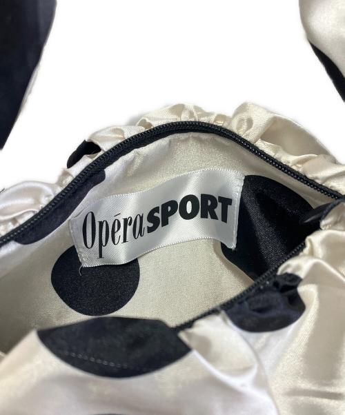 Opera SPORT（オペラ スポーツ）Opera SPORT (オペラ スポーツ) ハンドバッグ ブラック×ベージュの古着・服飾アイテム
