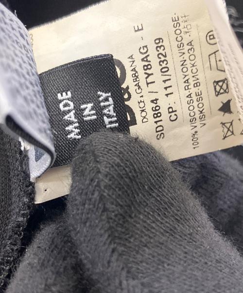 DOLCE & GABBANA（ドルチェ＆ガッバーナ）DOLCE & GABBANA (ドルチェ＆ガッバーナ) カシュクールワンピース ブラック サイズ:40の古着・服飾アイテム