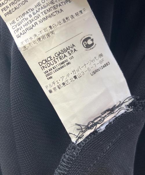 DOLCE & GABBANA（ドルチェ＆ガッバーナ）DOLCE & GABBANA (ドルチェ＆ガッバーナ) カシュクールワンピース ブラック サイズ:40の古着・服飾アイテム