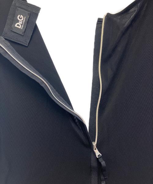 DOLCE & GABBANA（ドルチェ＆ガッバーナ）DOLCE & GABBANA (ドルチェ＆ガッバーナ) カシュクールワンピース ブラック サイズ:40の古着・服飾アイテム