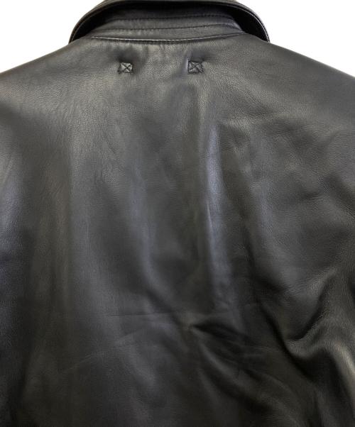 HOUSTON（ヒューストン）HOUSTON (ヒューストン) SHEEP LEATHER CWU45P FLIGHT JACKET ブラック サイズ:XLの古着・服飾アイテム