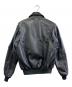HOUSTON (ヒューストン) SHEEP LEATHER CWU45P FLIGHT JACKET ブラック サイズ:XL：24000円