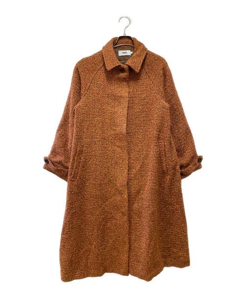 AZUL by moussy（アズールバイマウジー）AZUL by moussy (アズールバイマウジー) ツイードコート ブラウン サイズ:Sの古着・服飾アイテム