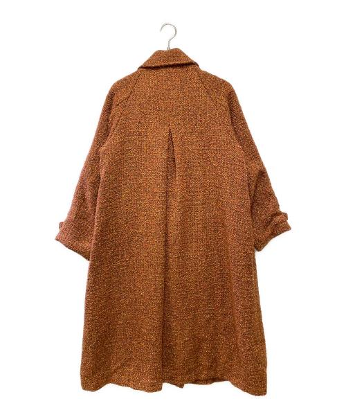 AZUL by moussy（アズールバイマウジー）AZUL by moussy (アズールバイマウジー) ツイードコート ブラウン サイズ:Sの古着・服飾アイテム