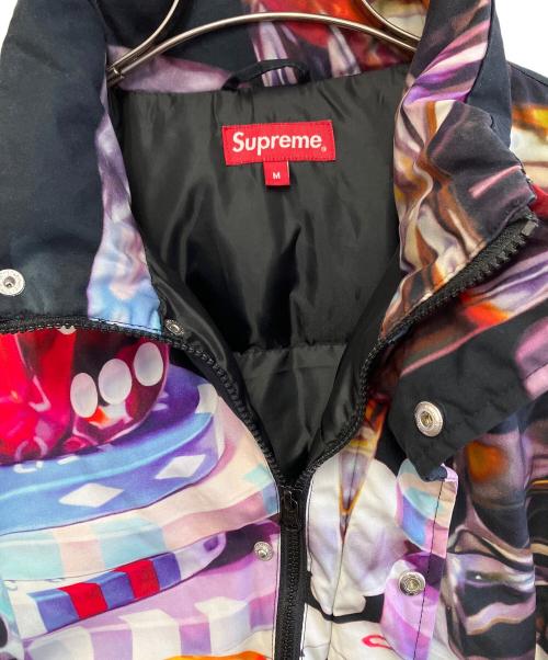 SUPREME（シュプリーム）Supreme (シュプリーム) ダウンジャケット ブラック×レッド サイズ:Mの古着・服飾アイテム