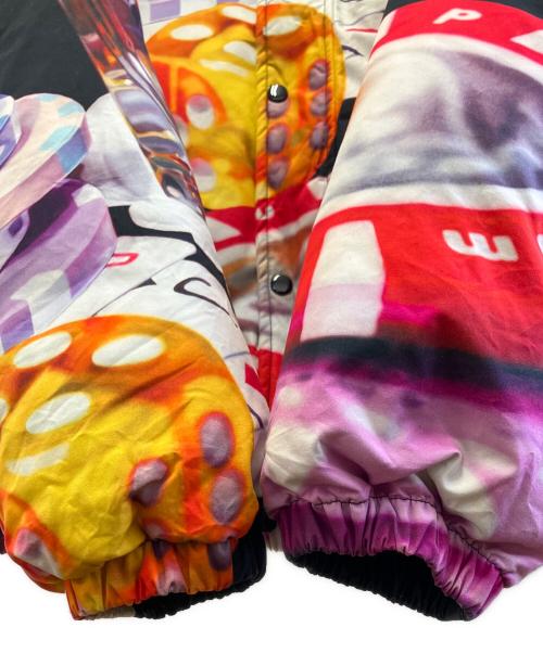 SUPREME（シュプリーム）Supreme (シュプリーム) ダウンジャケット ブラック×レッド サイズ:Mの古着・服飾アイテム