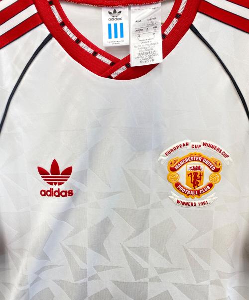 adidas（アディダス）adidas (アディダス) サッカーユニフォーム ホワイト×レッド サイズ:M 未使用品の古着・服飾アイテム