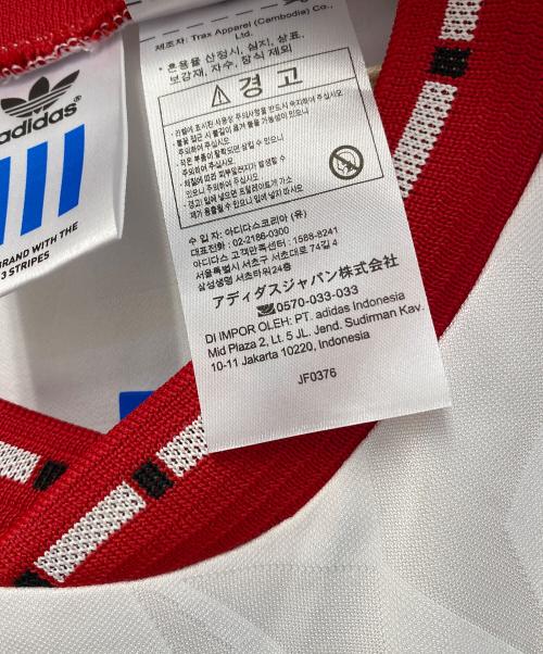 adidas（アディダス）adidas (アディダス) サッカーユニフォーム ホワイト×レッド サイズ:M 未使用品の古着・服飾アイテム