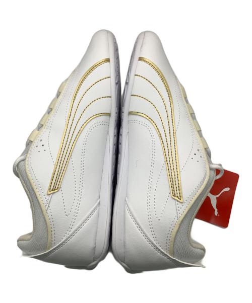 PUMA（プーマ）PUMA (プーマ) スニーカー ホワイト×ゴールド サイズ:23.5 未使用品の古着・服飾アイテム