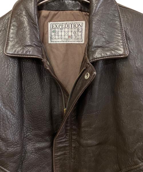 ROBERT COMSTOCK（ロバートコムストック）ROBERT COMSTOCK (ロバートコムストック) レザージャケット ブラウン サイズ:Mの古着・服飾アイテム