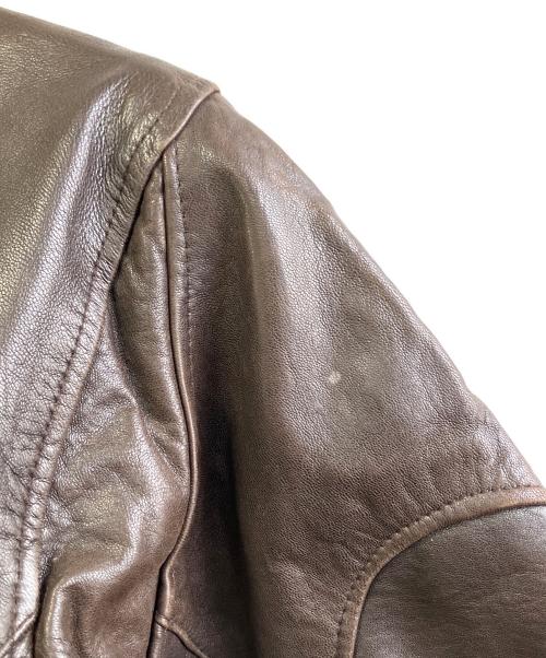 ROBERT COMSTOCK（ロバートコムストック）ROBERT COMSTOCK (ロバートコムストック) レザージャケット ブラウン サイズ:Mの古着・服飾アイテム
