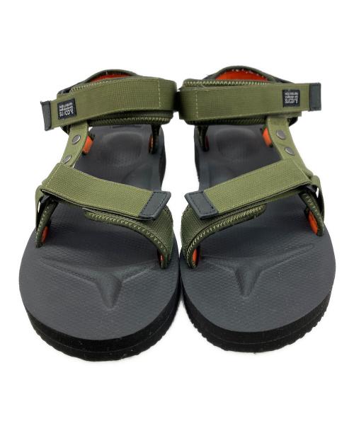 NIGEL CABOURN（ナイジェルケーボン）NIGEL CABOURN (ナイジェルケーボン) suicoke (スイコック) サンダル ブラック×グリーン サイズ:28の古着・服飾アイテム