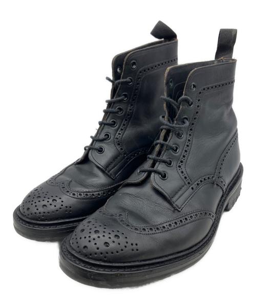 Tricker's（トリッカーズ）Tricker's (トリッカーズ) ウィングチップカントリーブーツ ブラック サイズ:不明の古着・服飾アイテム