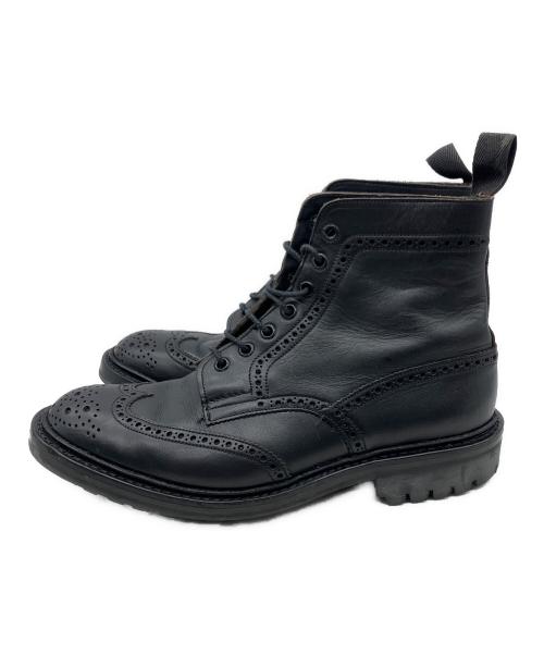 Tricker's（トリッカーズ）Tricker's (トリッカーズ) ウィングチップカントリーブーツ ブラック サイズ:不明の古着・服飾アイテム