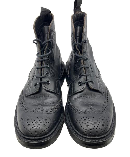Tricker's（トリッカーズ）Tricker's (トリッカーズ) ウィングチップカントリーブーツ ブラック サイズ:不明の古着・服飾アイテム
