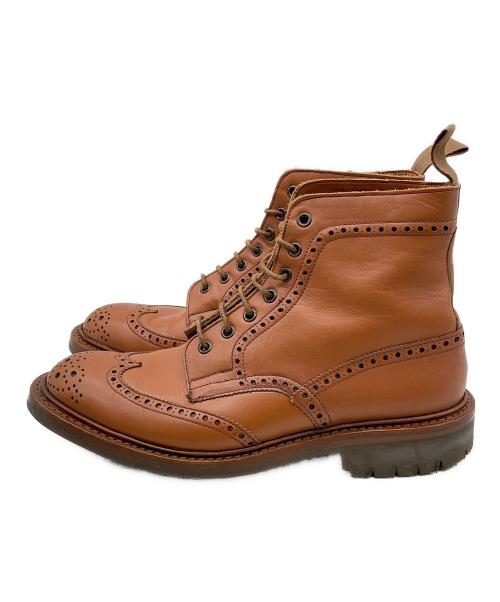 Tricker's（トリッカーズ）Tricker's (トリッカーズ) ウィングチップカントリーブーツ ブラウン サイズ:9.5の古着・服飾アイテム