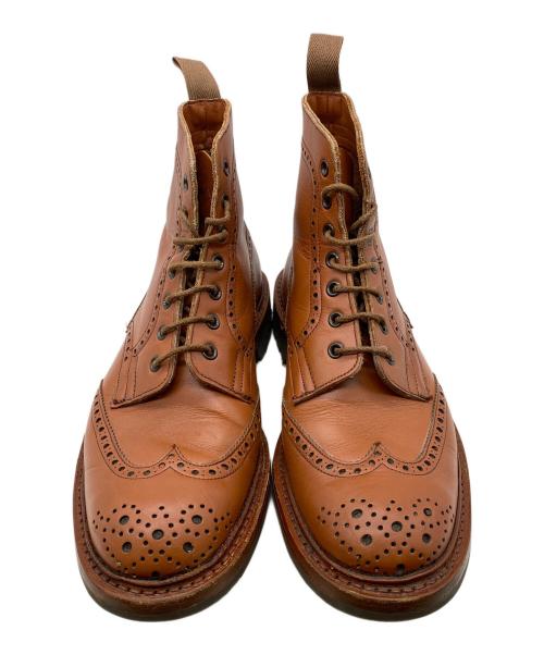 Tricker's（トリッカーズ）Tricker's (トリッカーズ) ウィングチップカントリーブーツ ブラウン サイズ:9.5の古着・服飾アイテム