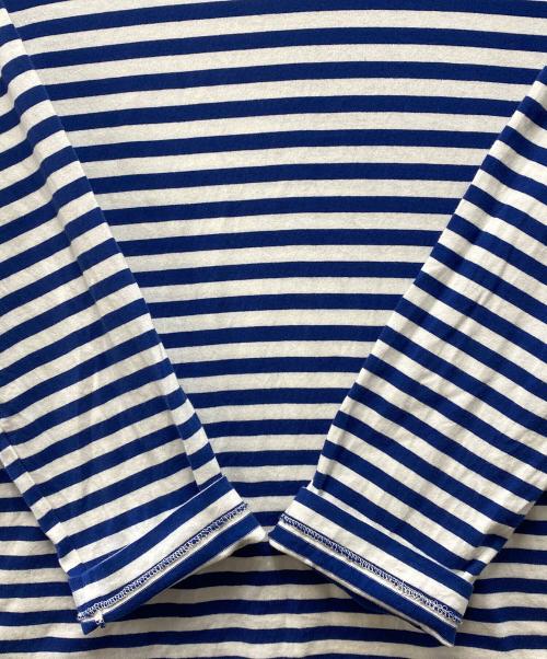 PLAY COMME des GARCONS（プレイコムデギャルソン）PLAY COMME des GARCONS (プレイコムデギャルソン) 長袖カットソー ホワイト×ブルー サイズ:XLの古着・服飾アイテム