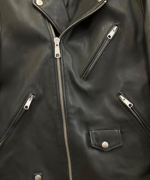 BEAUTY&YOUTH（ビューティーアンドユース）BEAUTY&YOUTH (ビューティーアンドユース) レザージャケット ブラック サイズ:Lの古着・服飾アイテム