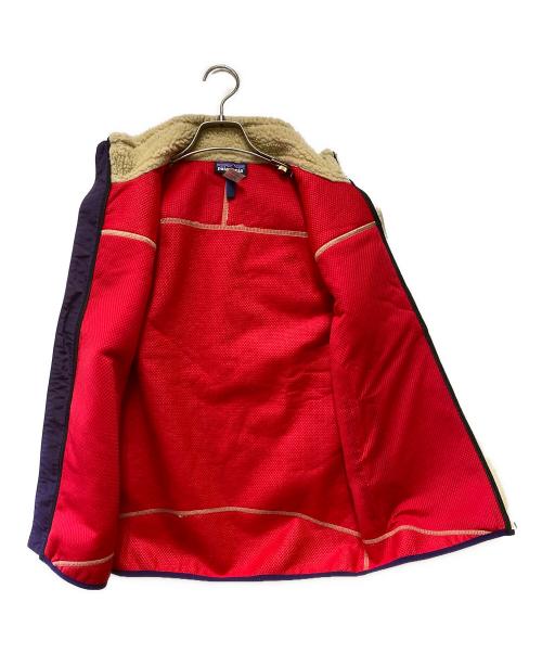 Patagonia（パタゴニア）Patagonia (パタゴニア) フリースベスト ベージュ×パープル サイズ:Mの古着・服飾アイテム