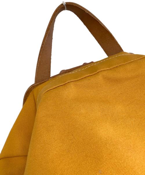 Bleu de chauffe（ブルードゥシャフ）bleu de chauffe (ブルードゥシャフ) キャンバスバックパック オレンジの古着・服飾アイテム