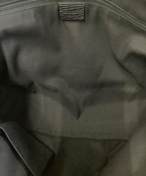 GUCCI（グッチ）GUCCI (グッチ) シェリーラインレザートートバッグ ブラックの古着・服飾アイテム