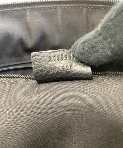 GUCCI（グッチ）GUCCI (グッチ) シェリーラインレザートートバッグ ブラックの古着・服飾アイテム
