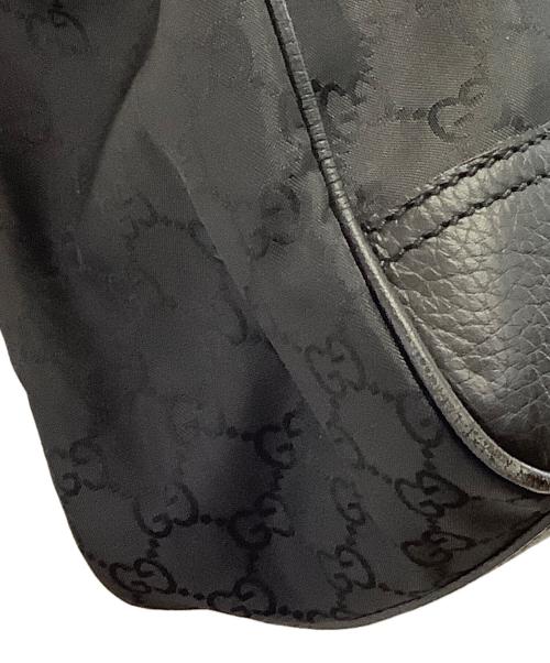 GUCCI（グッチ）GUCCI (グッチ) シェリーラインレザートートバッグ ブラックの古着・服飾アイテム